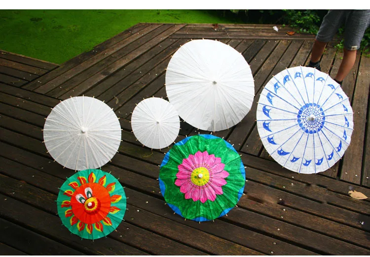 中国日本传统婚礼派对diy绘画工艺白皮书遮阳伞