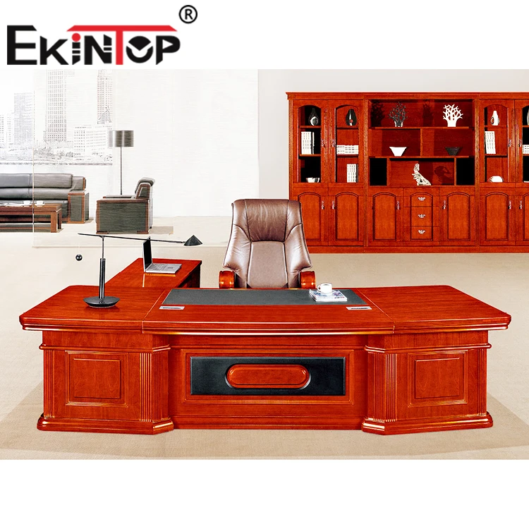 Ekintop Wooden Panel Office Executive Table Manager Desk Left