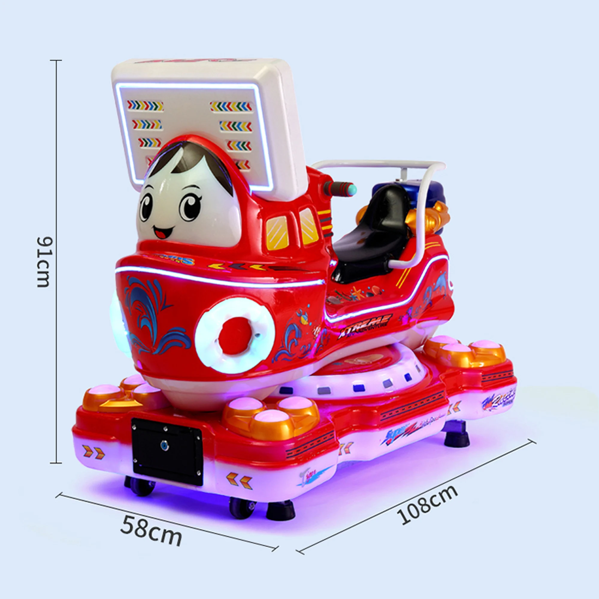 product factory price single motorcycle racing game machine coin operated arcade swaying car for shopping mall game kids english game-4