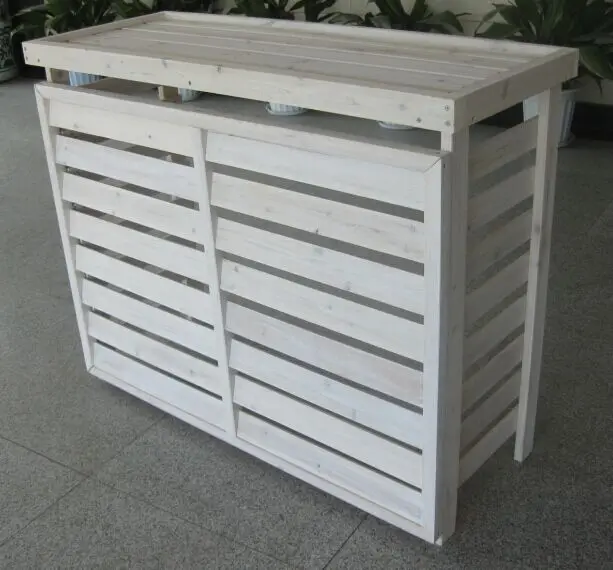 Reversible Interchangeable Louver Air Conditioner Box Small Wooden ...