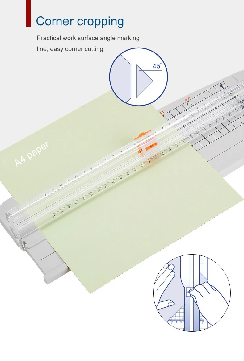 2020 new arrival multipurpose white portable mini paper cutter