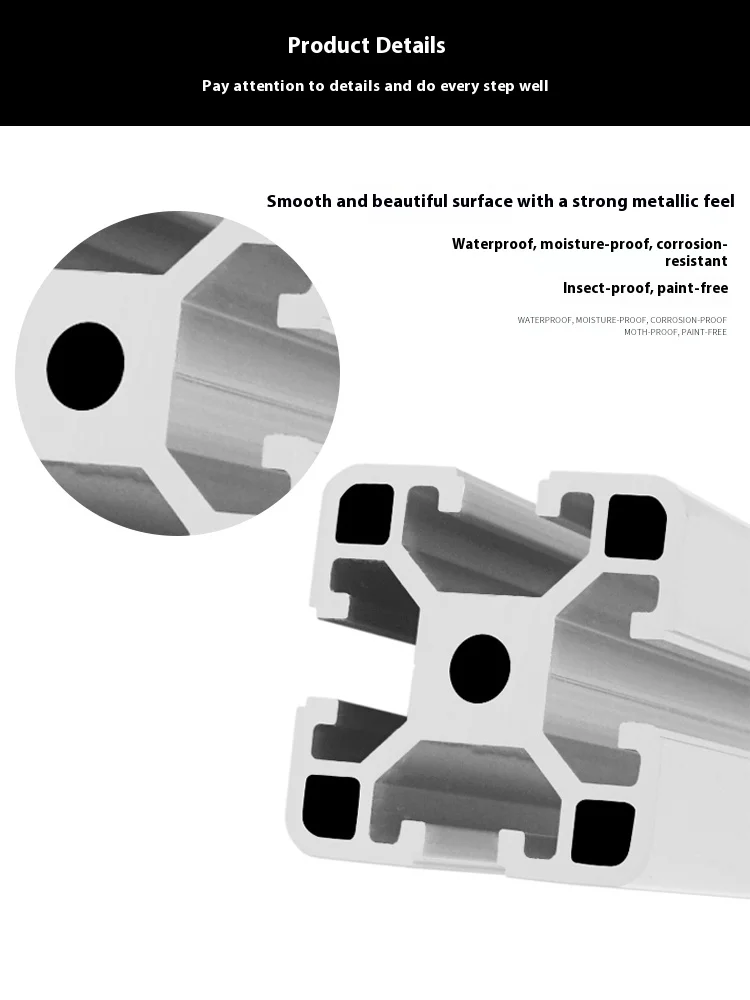 European Standard 4040C Industrial Aluminum Profile 2.0mm Thick Equipment Frame Alloy Aluminum Profile 4040 2.0mm Thick supplier
