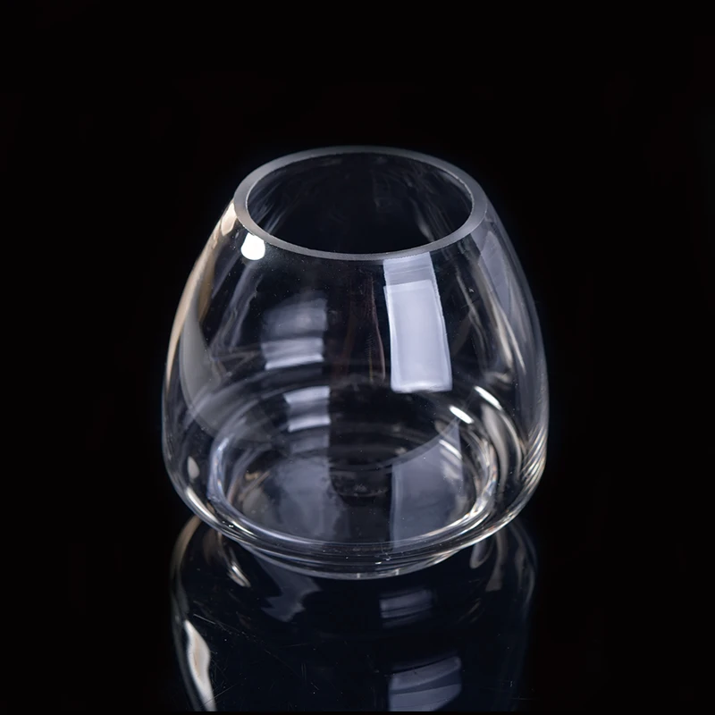 Wholesales Unique Clear Glass Candle Jars Home Decoration