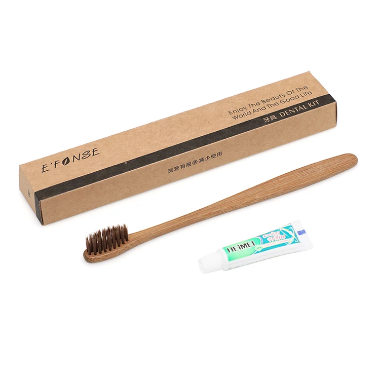 Wholesale Price Ecofriendly Disposable Travel Hotel Dental Kit Bamboo