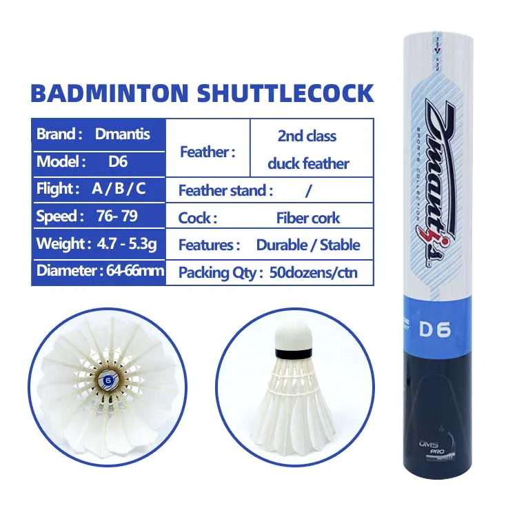 China factory wholesale suitable OEM Badminton ball Traditional Brand 2nd Class cigu Duck White Feather Badminton shuttlecock factory