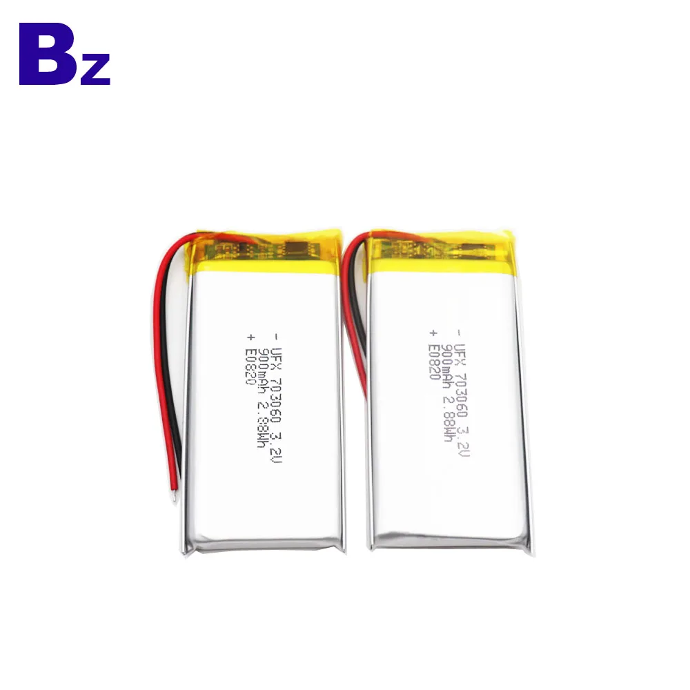 703060 900mAh 3.2V Lithium Polymer Battery