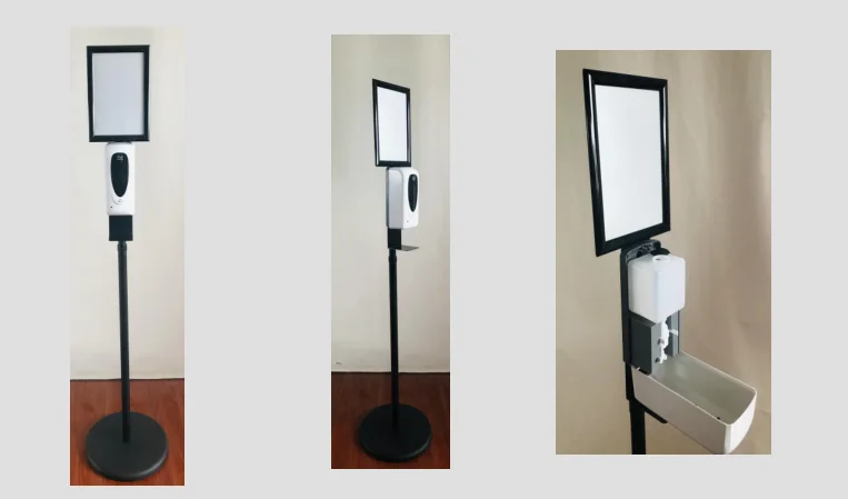 Public places auto sensor touchless hand sanitizer soap dispenser floor stand