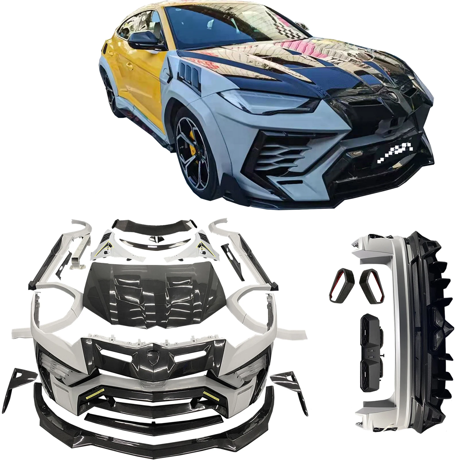 Carbon Fiber Body Kit Fit For Urus Half Carbon Fiber