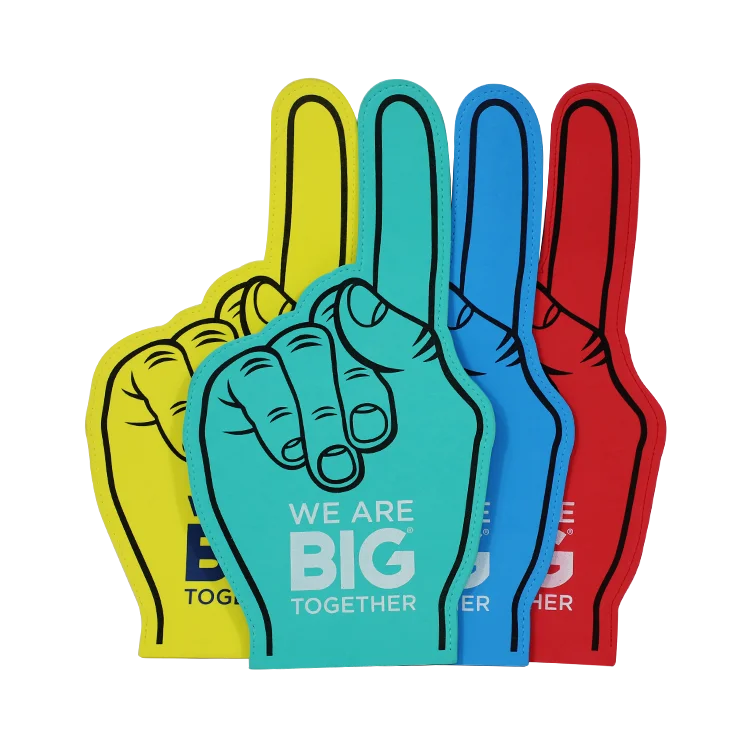 Promotional Custom Eva Cheering Foam Middle Finger Buy Giant Foam