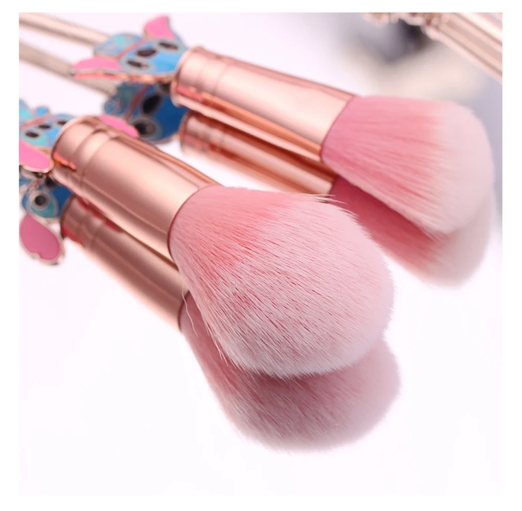 5pcs Cartoon Lilo And Stitch Makeup Brushes Set Beauty Make Up Brush