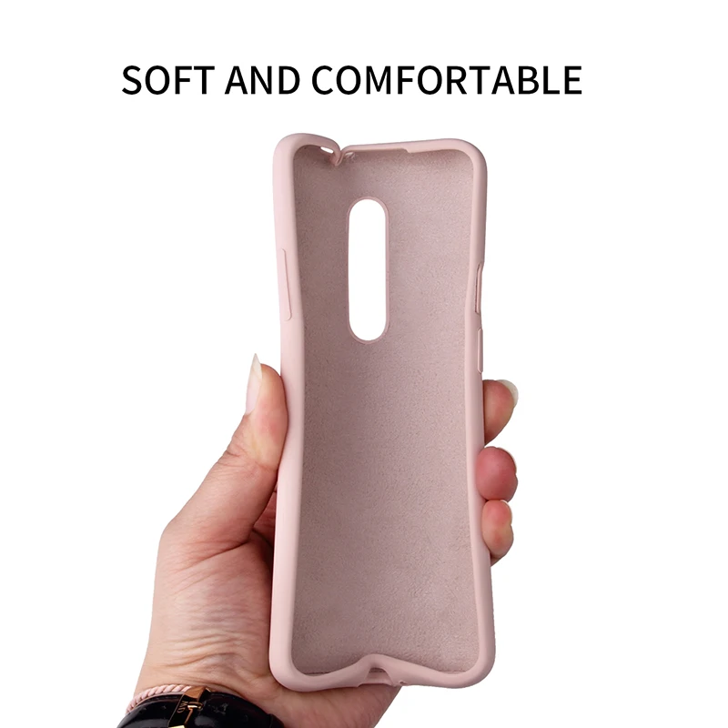 Silicone Cell Phone Case Cover For OnePlus 1+7 Silicone Case Genuine Liquid Ge Rubber Mpbilephone Cover Case For OnePlus 7