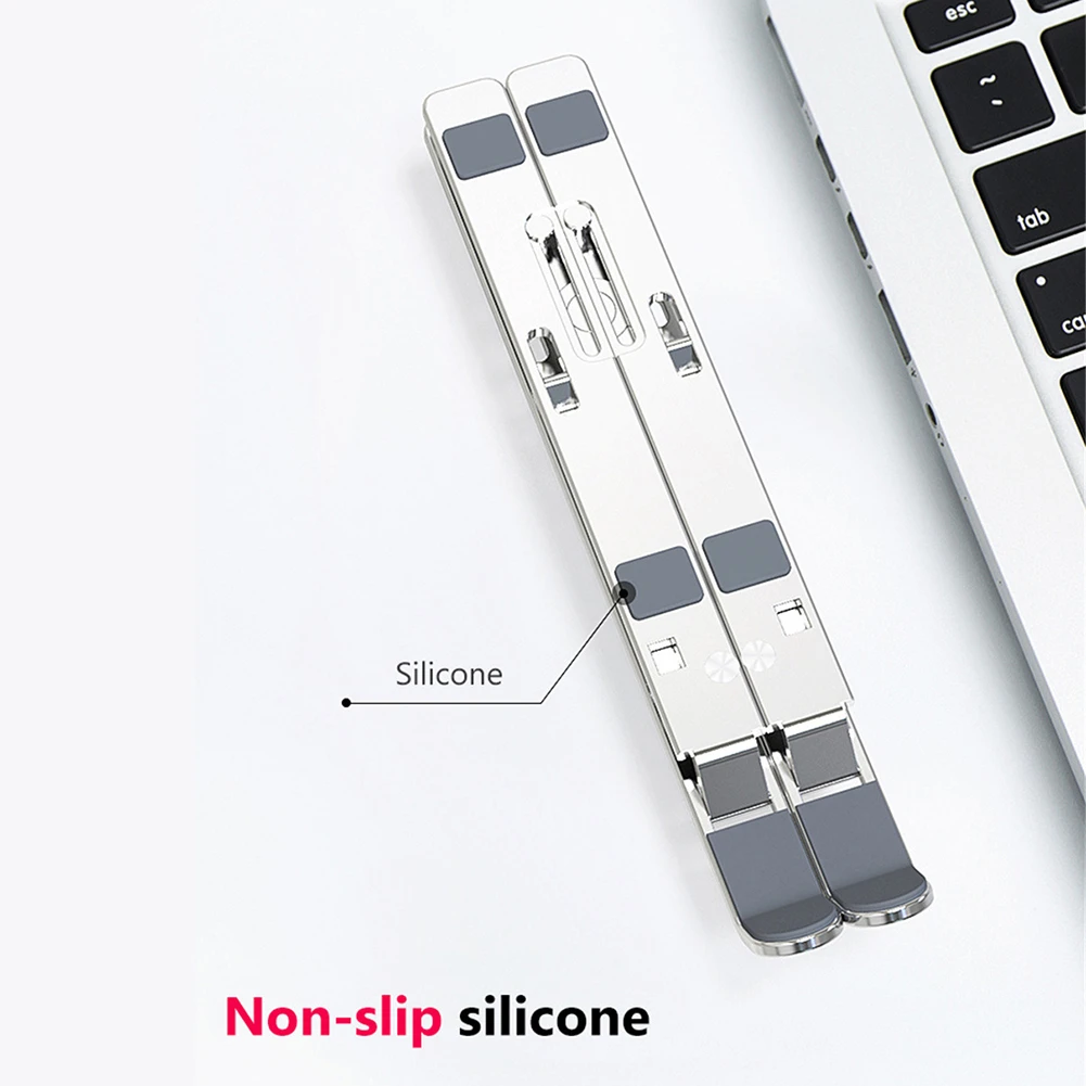 Portable Laptop Stand Aluminium alloy Foldable Notebook Holder Tablet Base Cooling stand For Macbook Pro PC Computer Accessories