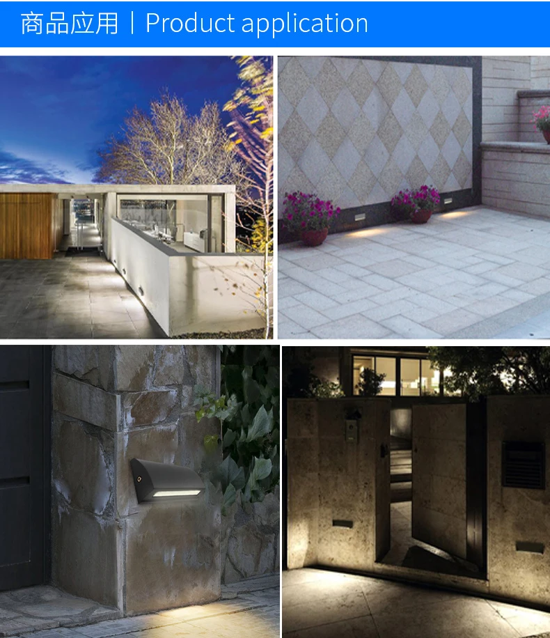 Modern Led Step Light Garden Landscape Wall Light Stairway Simple Wall