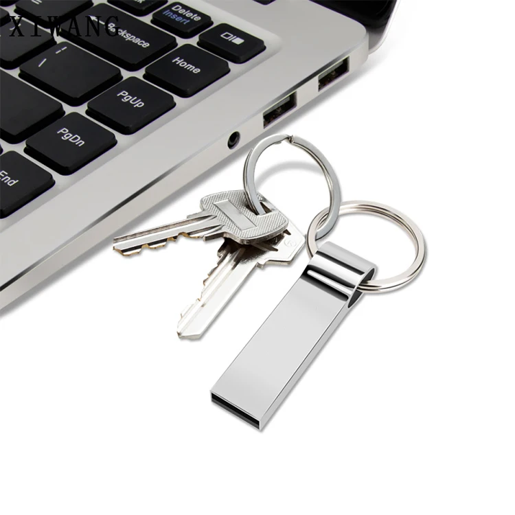 usb flash drive silver usb 3.0 metal pendrive 128GB 64GB 32GB 16GB 8GB 4GB usb memory stick Key chain pen drive Free custom LOGO - ANKUX.COM