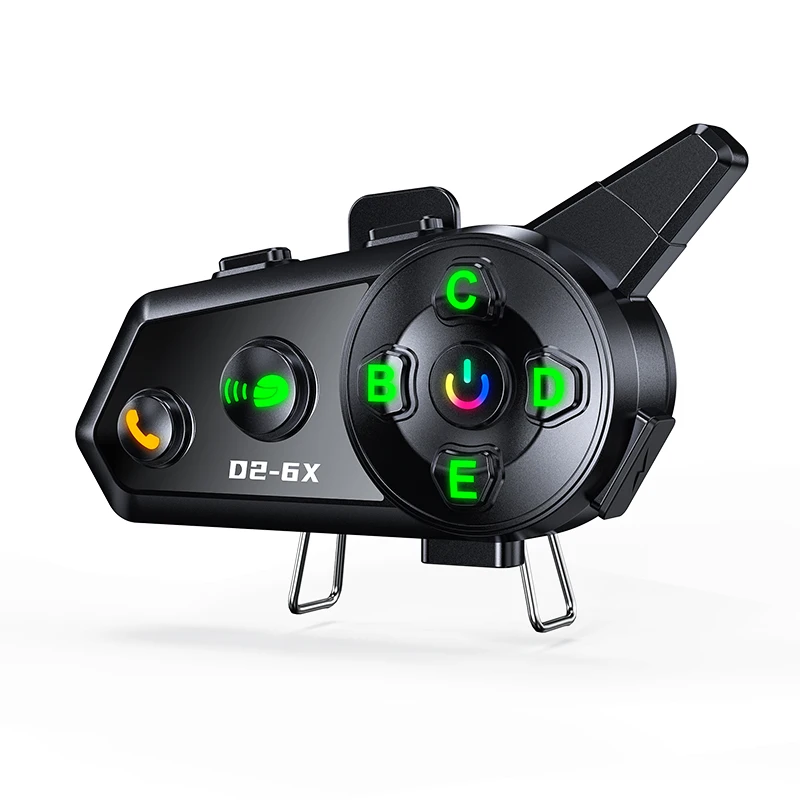 Eartec F3 Lazer-Pro bone conduction intercom headset mounted on motorcycle helmet