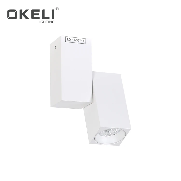 OKELI High brightness indoor aluminum adjustable angle sutface mounted 7Watt cob led track light price