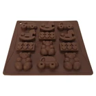 Chocolate Mould 55 Case Environmental Protection Silicone Ice Lattice Diy Model Baking Mini Shaped Caking Mould