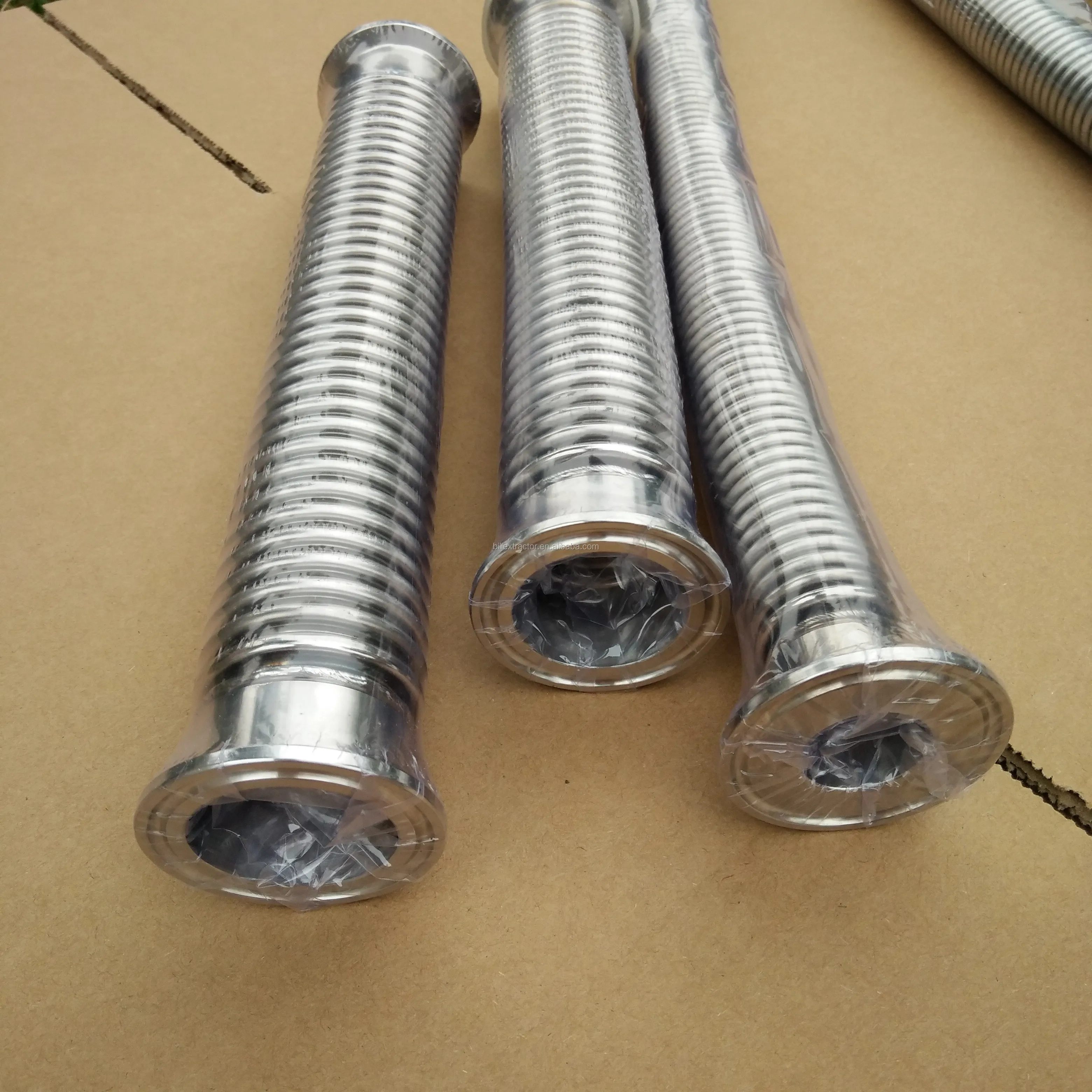 用于kf16 kf25 kf40 k50 iso柔性软管的不锈钢真空管波纹管