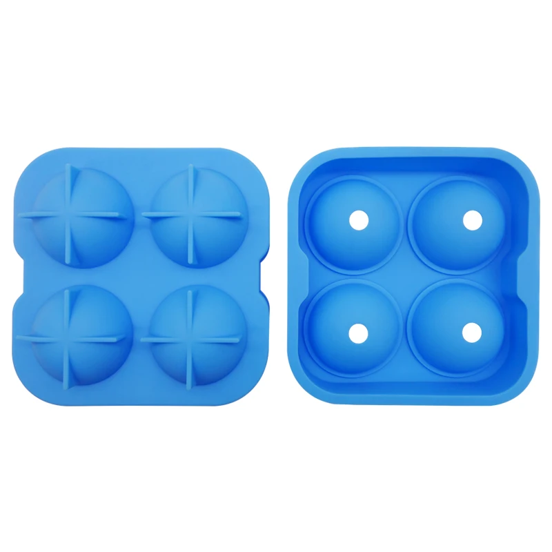 Approved Bpa Free Silicone Ice Sphere Mold High Quality Flexible Silicone Ice Ball Tray Easy To