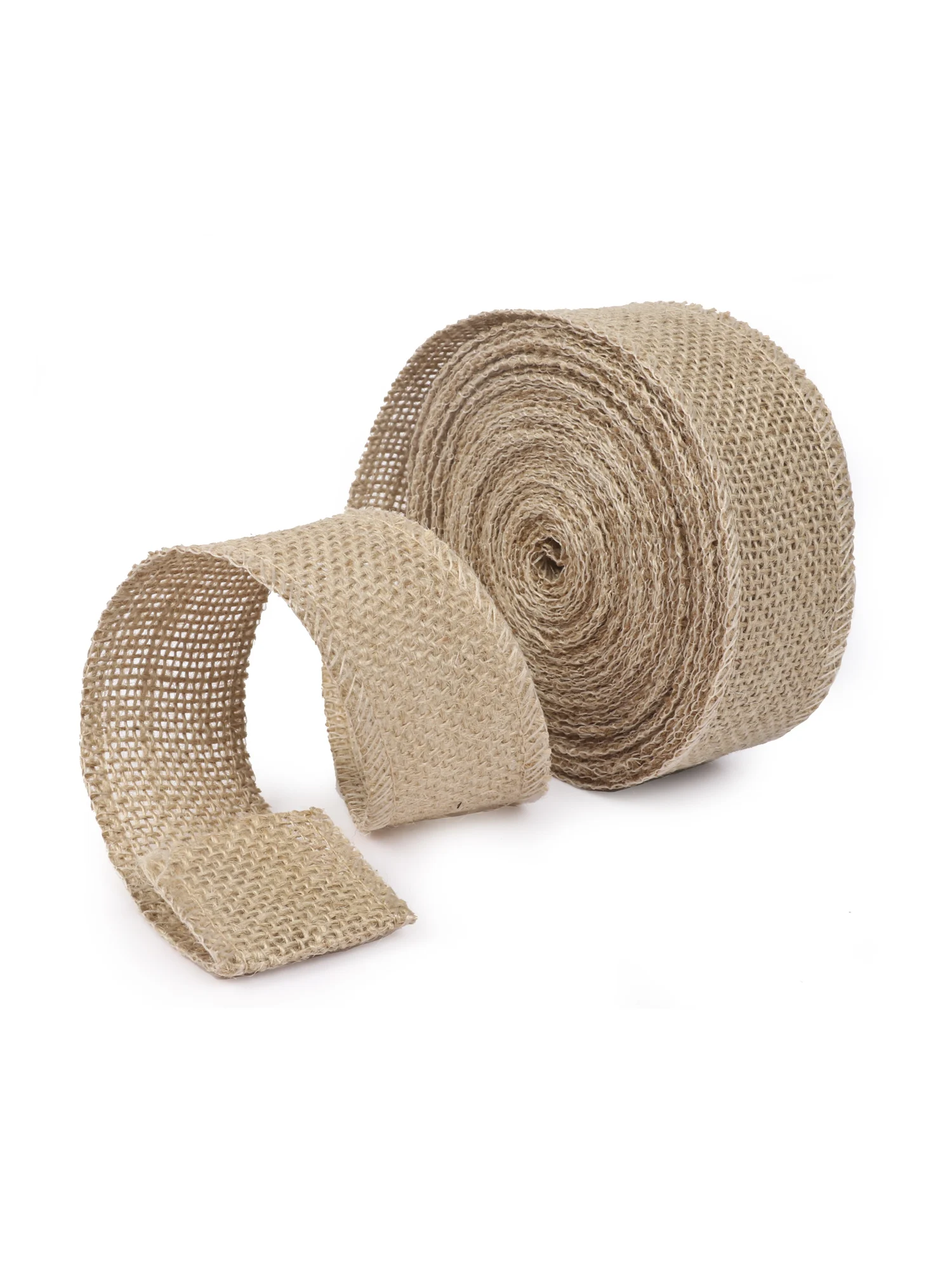 5英寸天然织物缝纫 diy 工艺品黄麻麻布丝带