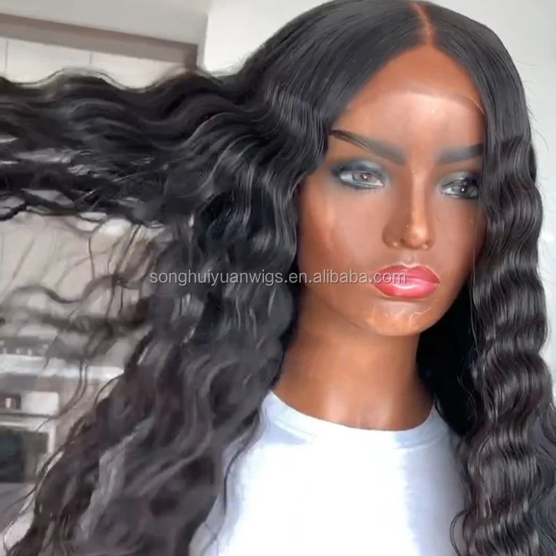 Drop Shipping Pineapple Wave Frontal Lace Wigs Human Hair Brazilian