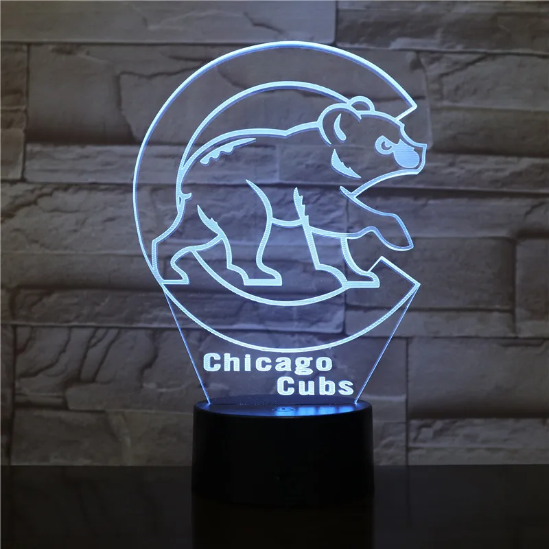 KS 3D-2244 Bear  3d optical illusion acrylic   night light  with energy-saving