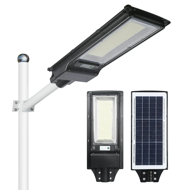 Energy Saving Outdoor Ip65 Waterproof 100watt 200watt all in one integrated solar Led Street Lamp