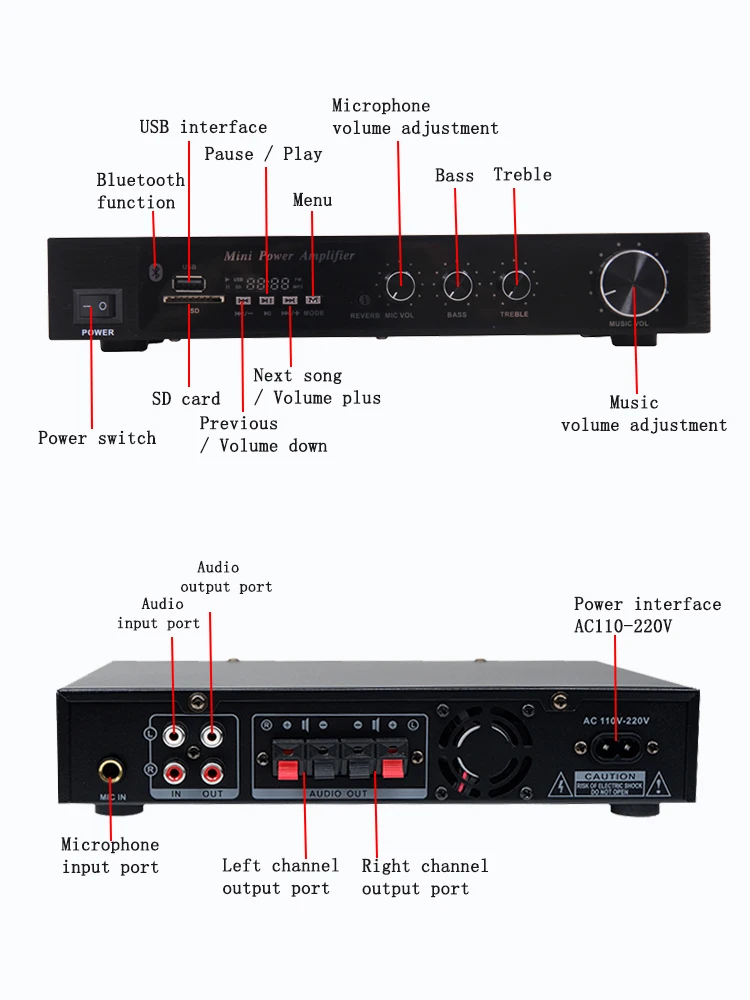Stereo Mini Amplifier Home Theater Digital Audio System Amplifier Buy