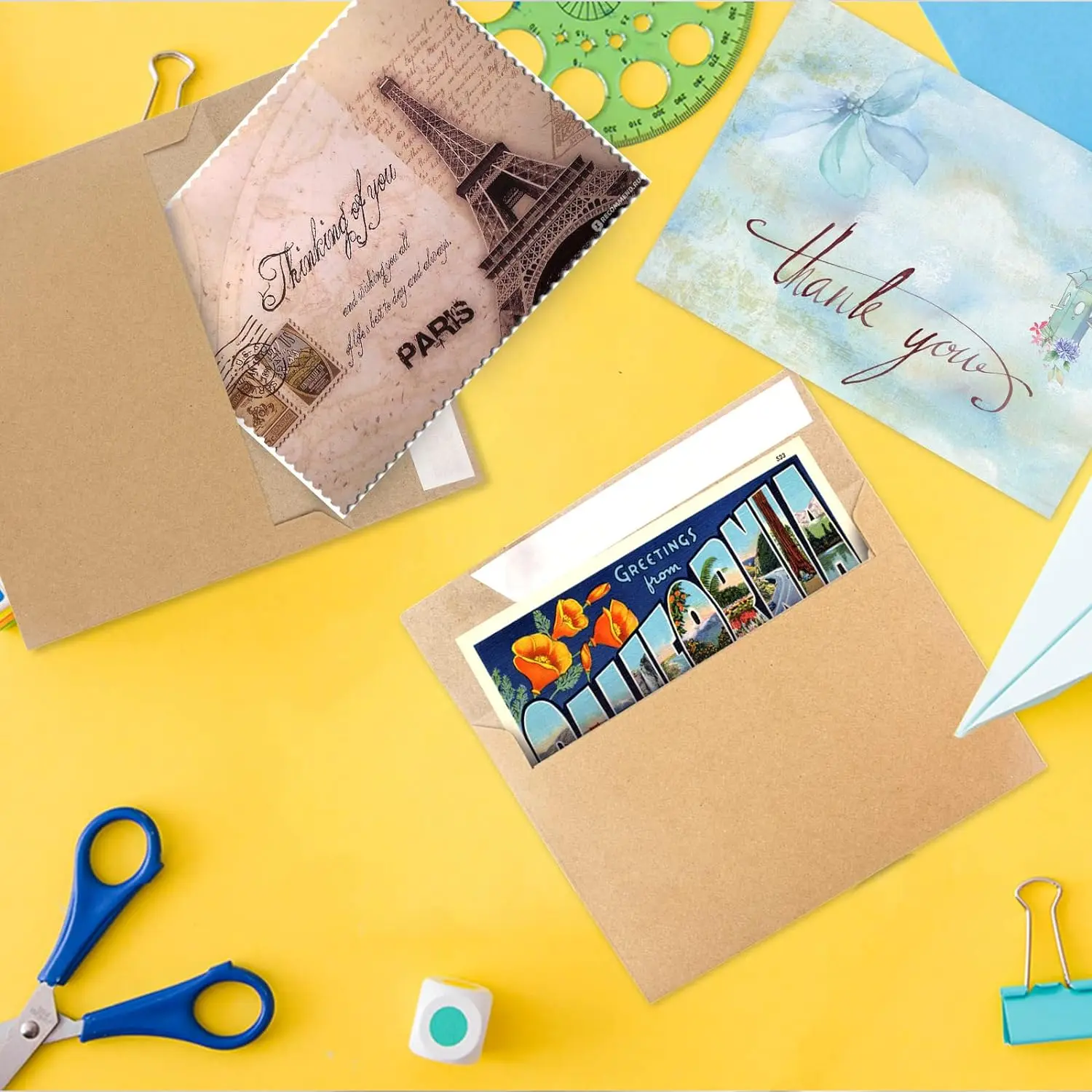 Shunli Kraft Envelopes For Invitations Wedding Baby Shower Personalize