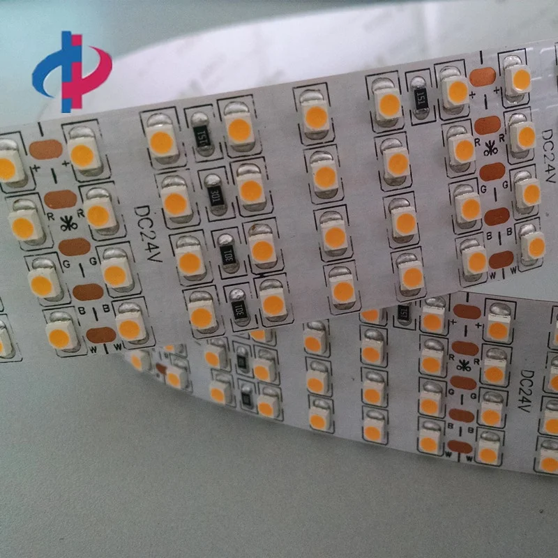 4 row led flexible strip 24v pcb width 28mm 480 leds per meter smd 3528 four line led strip 2835