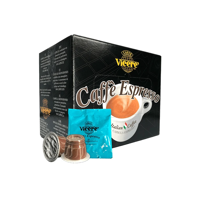 
Best Supplier Top Grade Italian Coffee Arabica Nespresso Capsule Coffee 