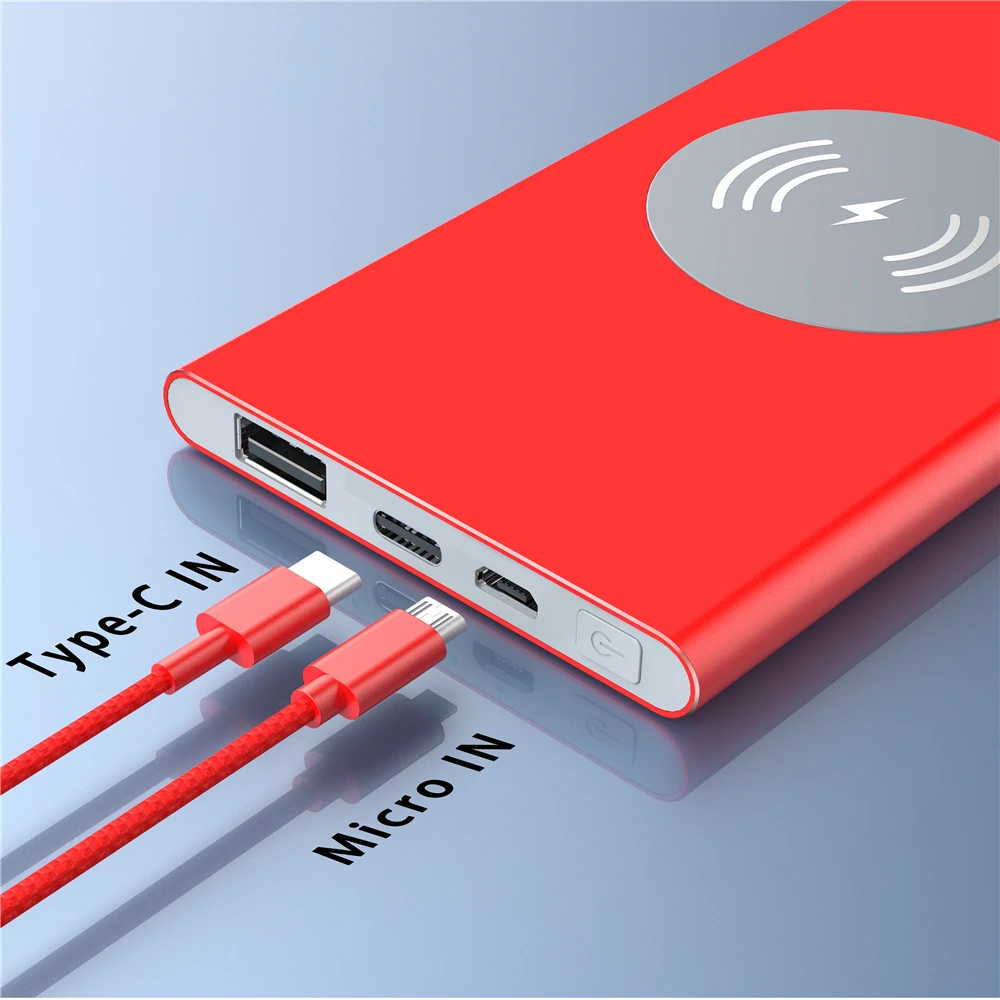 Most popular USB type-c port pretty color charger YF113 suction cup wireless charger power bank for phone - ANKUX.COM