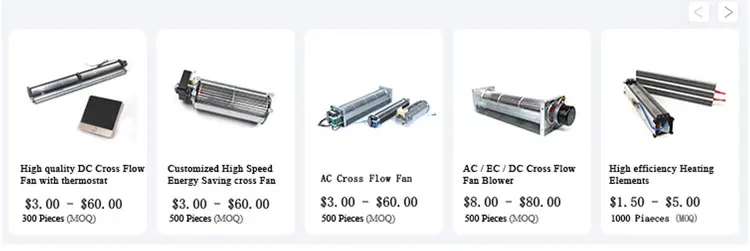 AC DC CROSS FLOW FANS