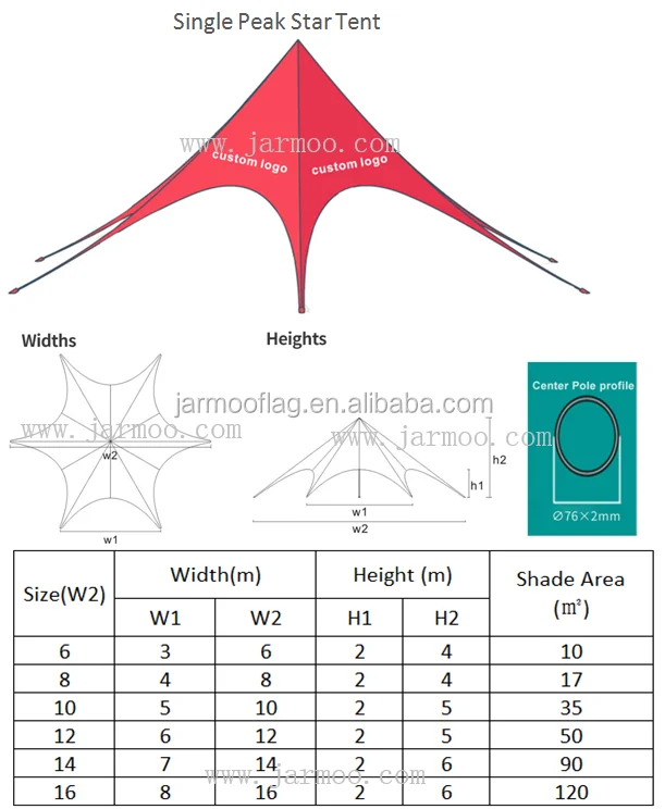 Camping Beach Star Spider Tent