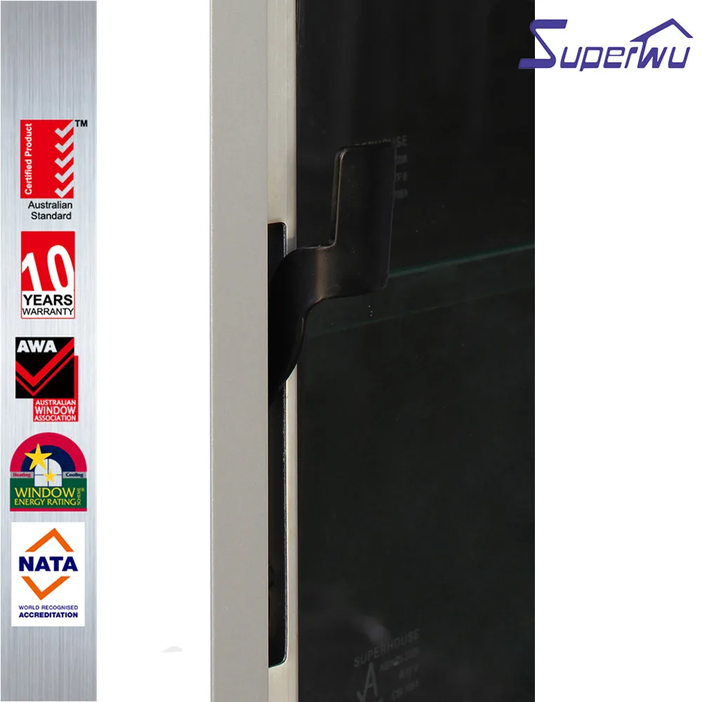 Cheap price aluminium Australia standard sound insulation aluminum louver windows with tempered glass