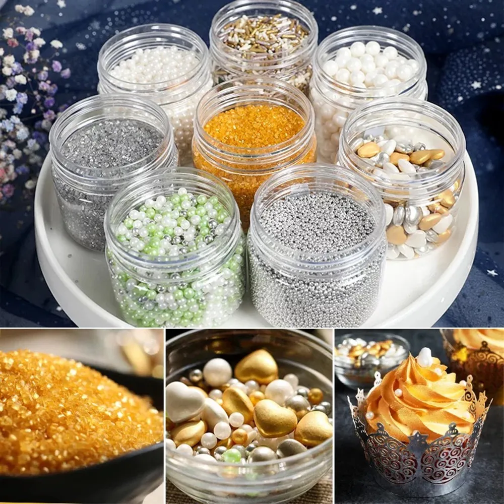 4mm Pearl Ball Edible Decoration For Cupcake Edible Sprinkles Cake Decoration Pastry Suppliers