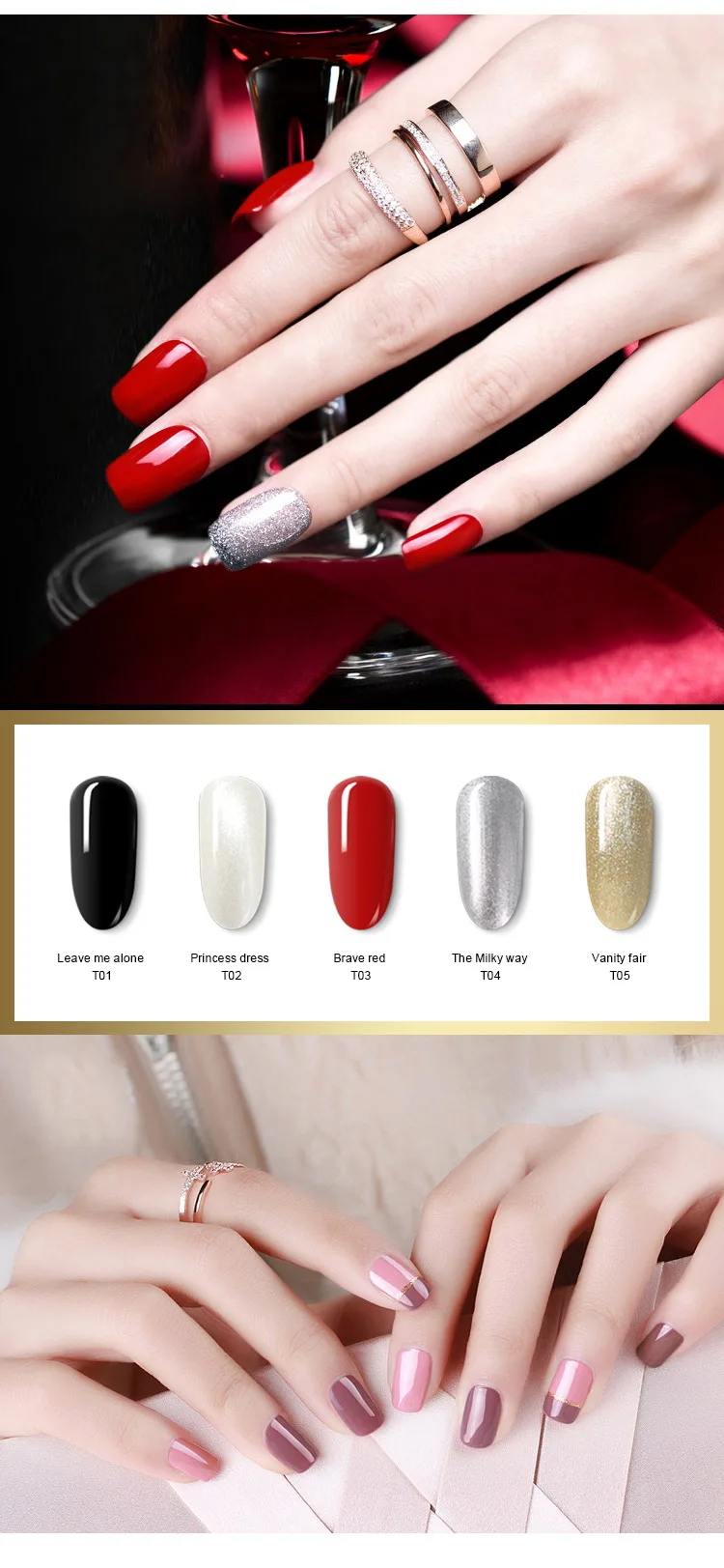 Tenteu Soak Off Color Uv Nail Gel Polish Long Lasting Uv Gel Gel Nail
