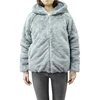 New-style cute women's faux rabbit fur warm jacket with hood for winter coat