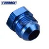 Automotive Replacement Racing Parts Billet Aluminum Hose Fitting Connectors Hex Head AN Male Flare Pipe Cap Lock Blanking Plugs