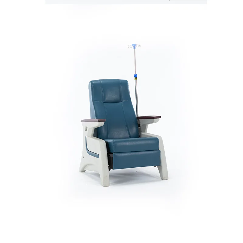 Luxury Hospital Comfortable Recliner Medical Transfusion Chair With Iv