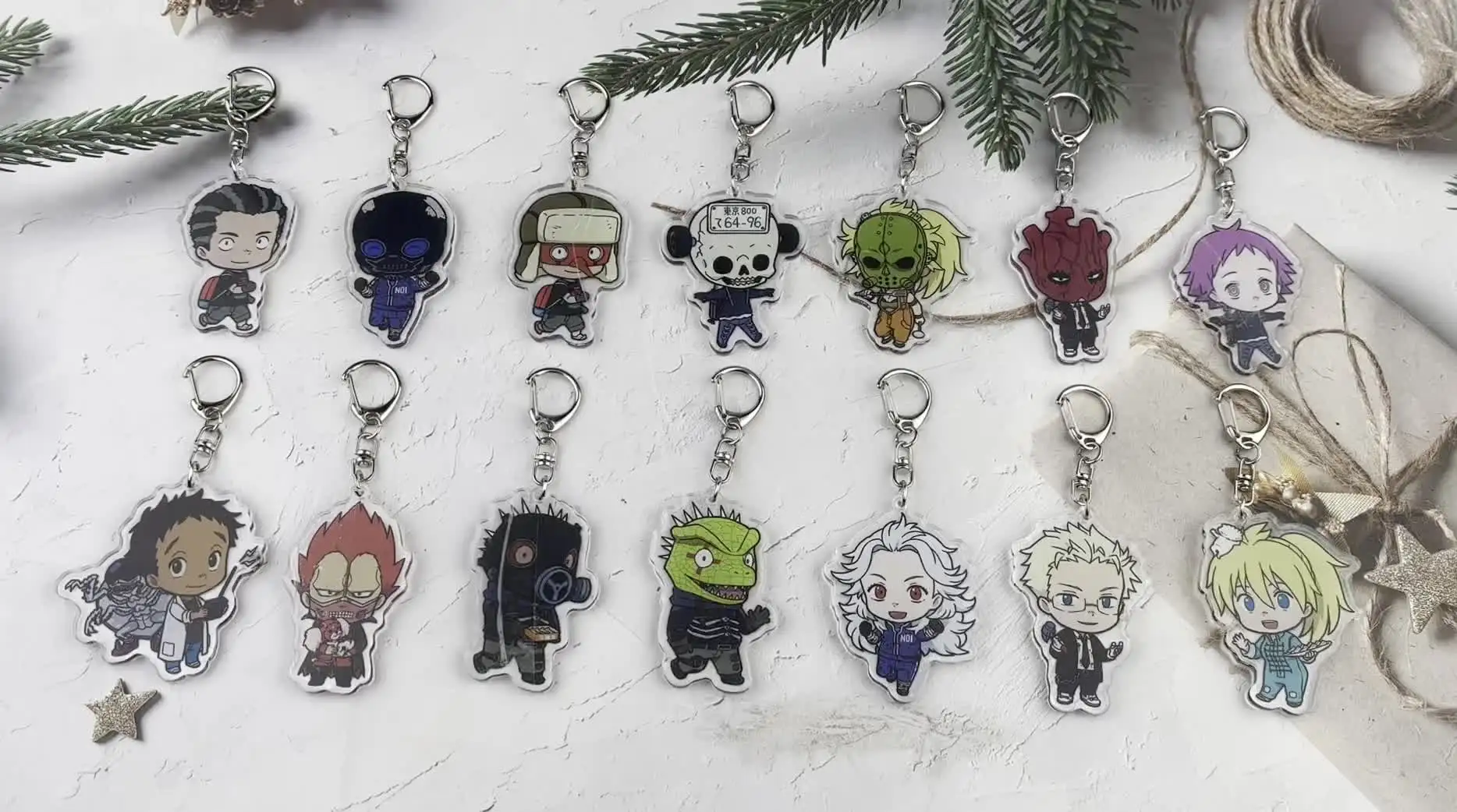 Dorohedoro Kaiman Anime Acrylic Keychain Strap - Horror Cool Metal