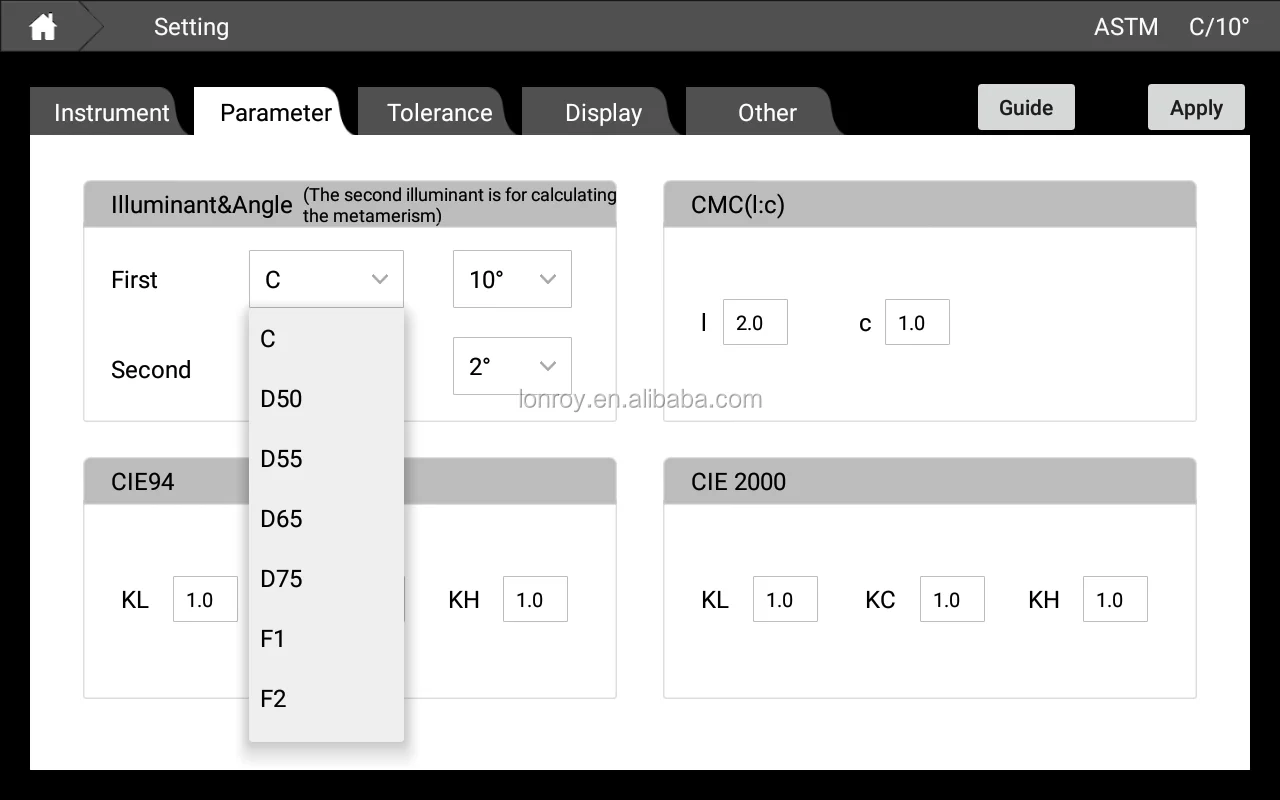 Clarity and Haze Meter CS-720 ASTM E1164, ASTM D1003/D1044, ISO13468/ISO14782