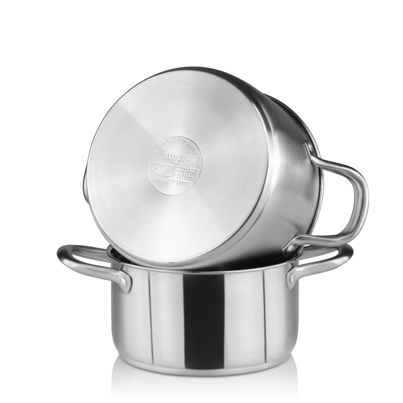 Olla De Acero Inoxidable 304 De Tres Capas Para La Cocina,Recipiente De