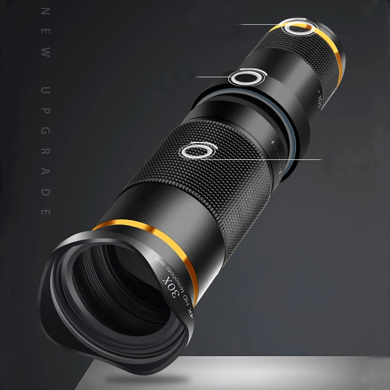 30x Hd Zoom Telephoto Lens For Mobile Phone Lens With Phone Adapter And