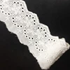 100% white lace embroidery cotton Dress Decorative Water Soluble Chemical Border border lace trim fabric