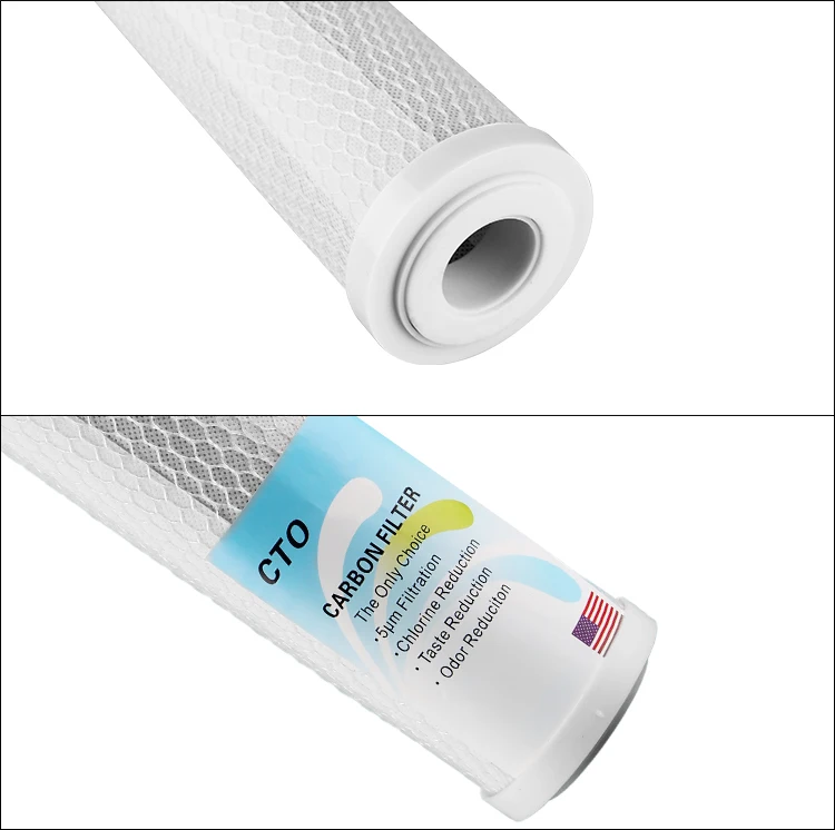 10 Inch Cto Water Filter Cartridge Alkaline 5 Micron Water Code 7
