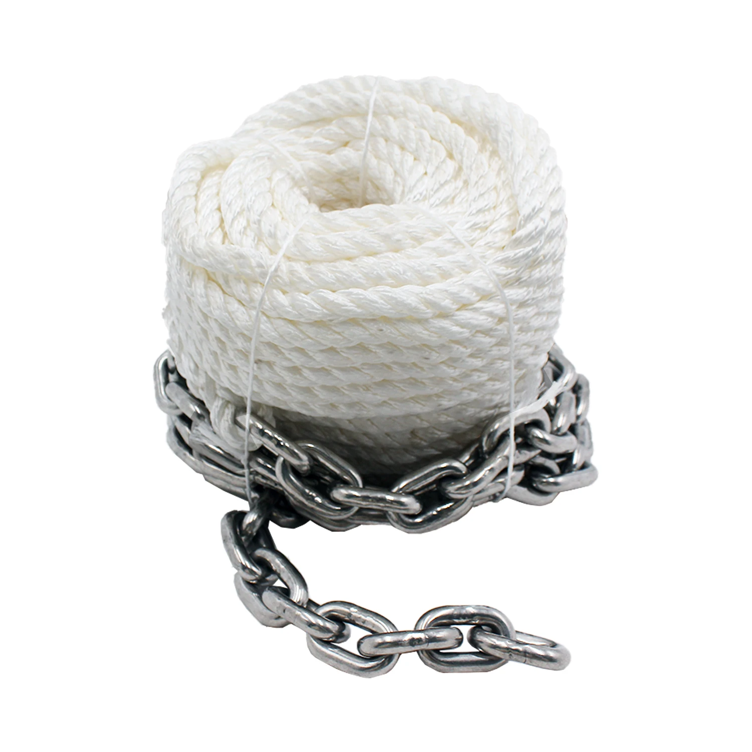 1/2*150' 3 Strand Twisted Anchor Line With Chain Santong