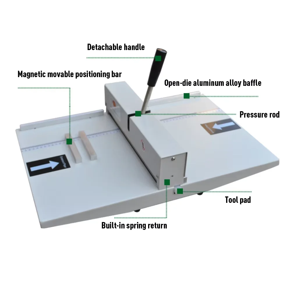 340mm Manual Dotted Line Indentation Machine for Paper Folding