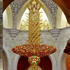 Customize light Wealthy, beautiful, grand, splendid and imposing Lobby Golden Crystal Large Chandelier for hotel villa