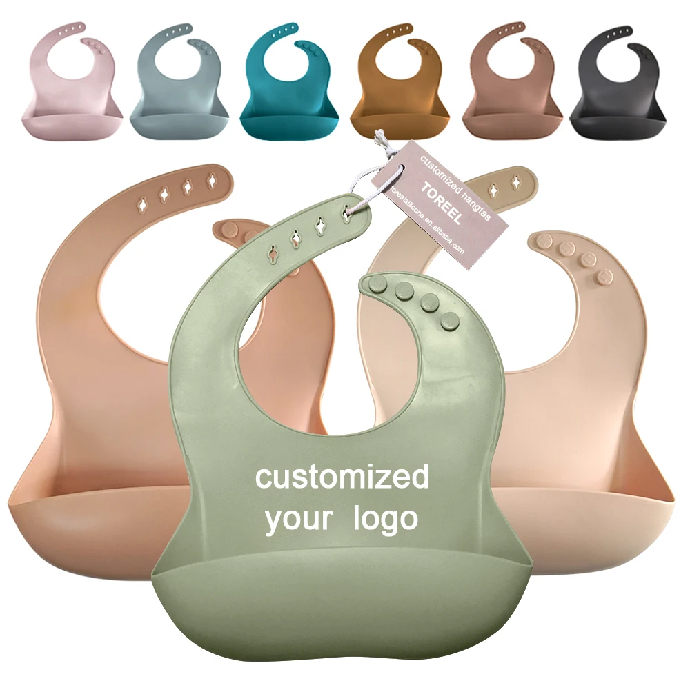 

silicone bibs printed,2 Pieces, Blue/green/pink/red/sky blue/rose pink/brown/black or customized